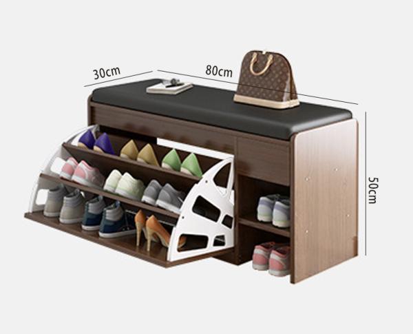 Großhandel B2B Schuhschrank Sitzhocker in einem Schuhregal